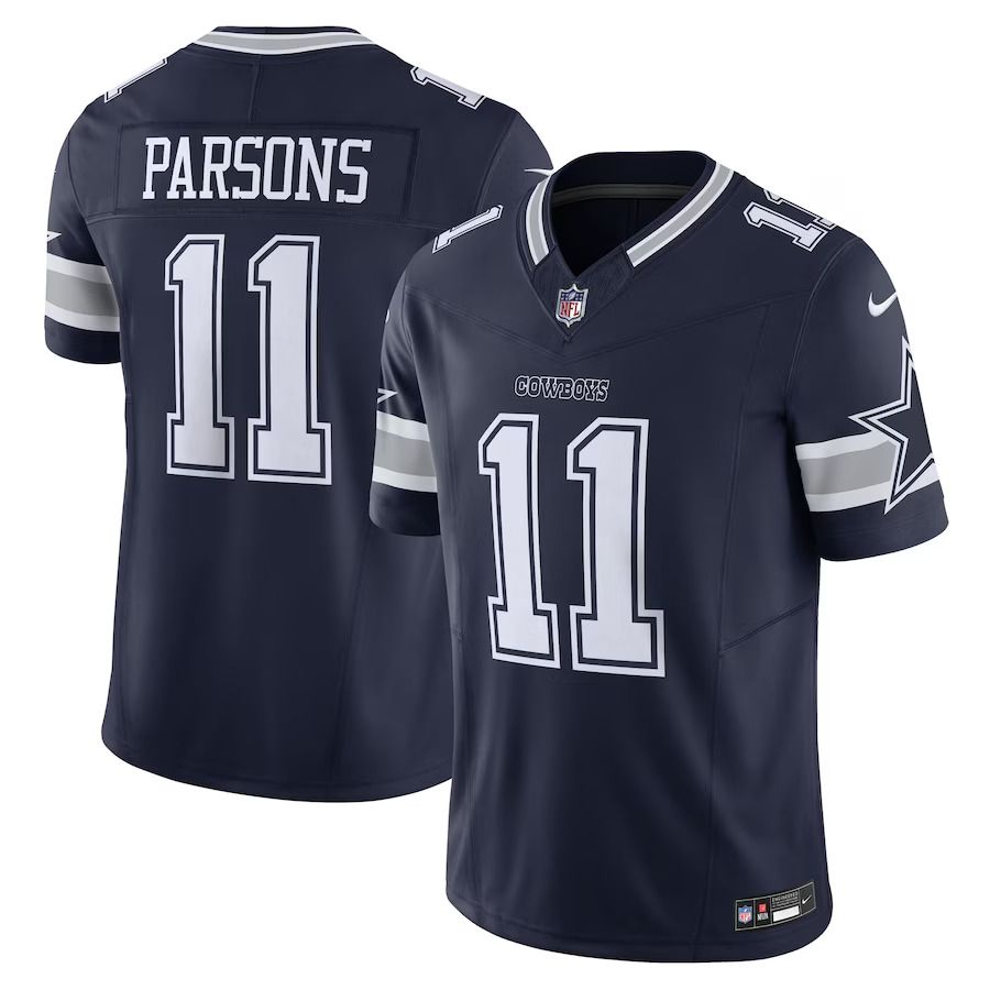 Men Dallas Cowboys #11 Micah Parsons Nike Navy Vapor F.U.S.E. Limited NFL Jersey